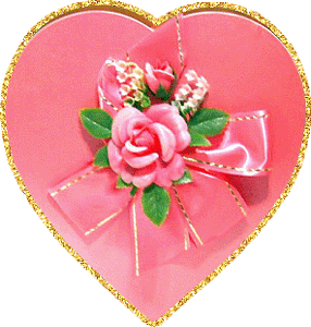 Gif animé coeur cadeau